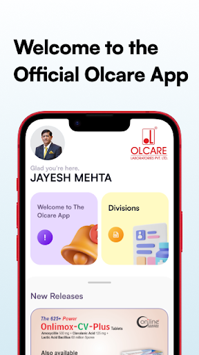 Android application Olcare screenshort