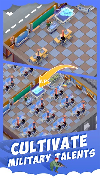 Idle Military SCH Tycoon Games v1.1.4 MOD (Money/Get rewarded without watching ads) APK