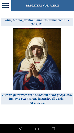 Android application Preghiera con Maria screenshort