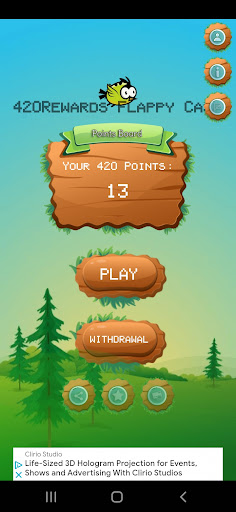 Android application 420 Rewards Flappy Cash screenshort