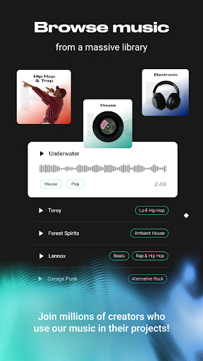 Screenshot of Loudly Royalty-Free Music