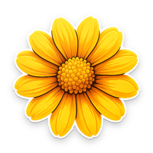 WaStickers de Flores Amarillas