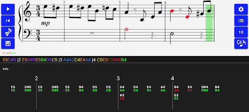Piano Flashcards Screen 2