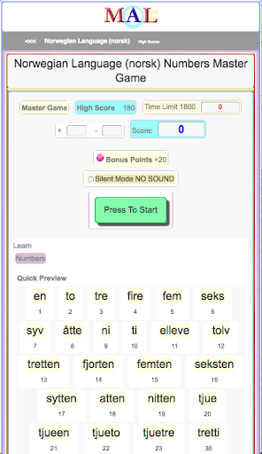 Norwegian M(A)L Screen 2