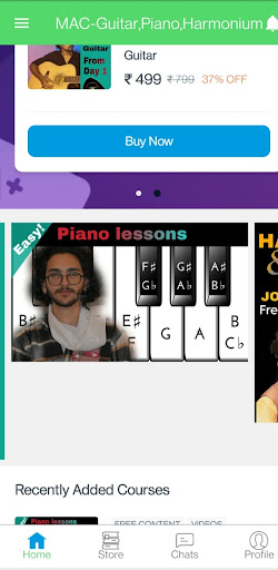 Android application Music Academy Chandigarh screenshort