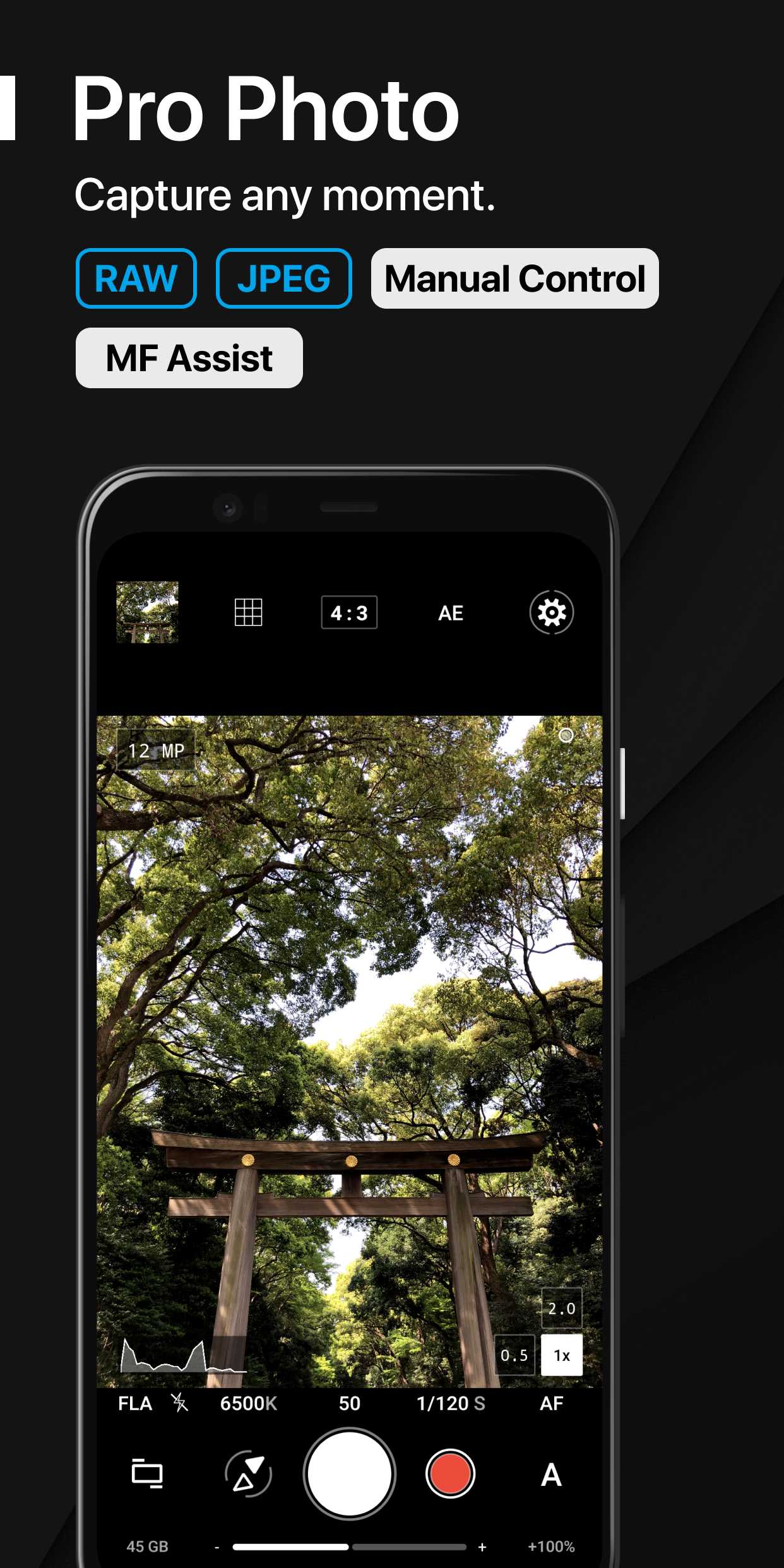 Android application ProShot screenshort