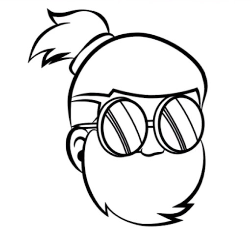 How to draw fire by steps