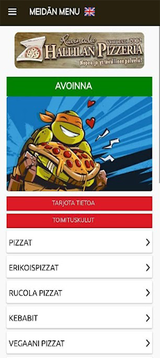 Hallilan Pizzeria Screen 2