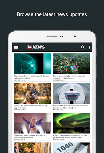 Screenshot of 14 NEWS WFIE