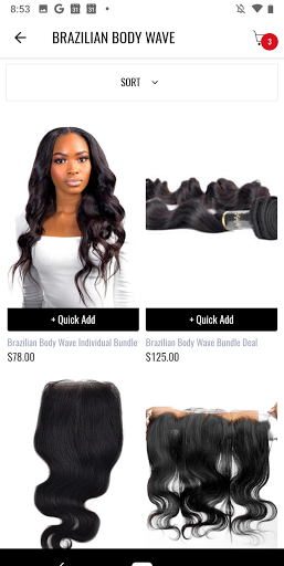 Luxuria Imports Hair Company Screen 3