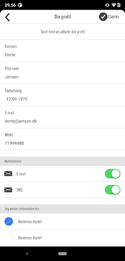 Børnenes Kartel Kundeklub Screen 2