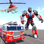 Cover Image of Download Rescue Robot Car Transform - FireTruck Robot Games 1.0.1 APK