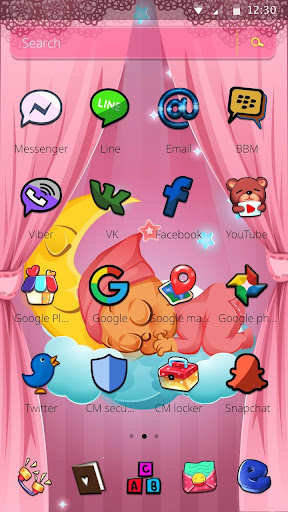 Pink Angel Baby Theme