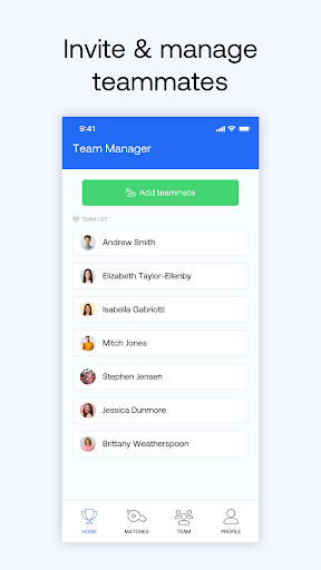 Android application LeagueUp Sport screenshort