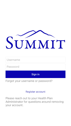 Android application Summit Admin Mobile screenshort