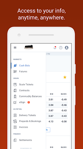 Android application Dell Rapids Co-op Grain screenshort
