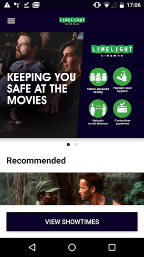 Android application Limelight Cinemas screenshort