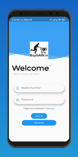 Android application Buygain screenshort