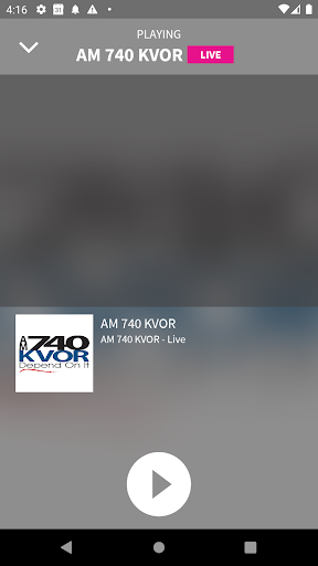 AM 740 KVOR Screen 2
