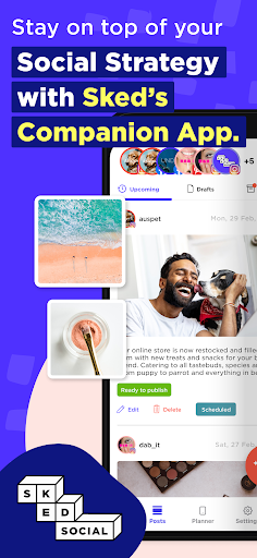 Android application Sked Social screenshort