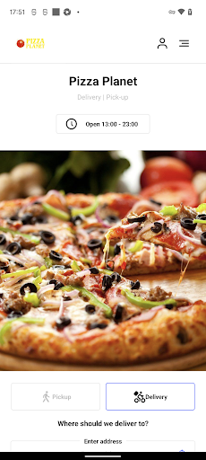 Android application Pizza Planet Moston screenshort