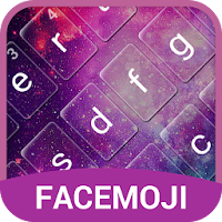 Glitter Galaxy Emoji Keyboard Theme for Instagram