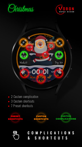 Christmas Santa Animated Watch