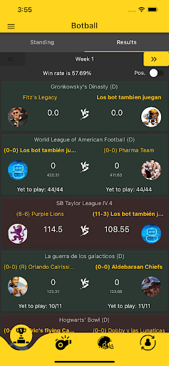 Botball: The Fantasy Manager Screen 2