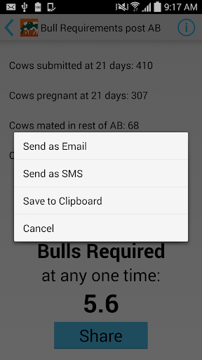 Bull Requirements post AB Screen 3