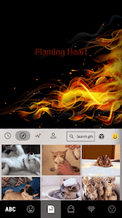 Flaming Heart Theme Screenshot