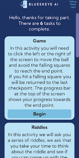 Android application BlueSkeye AI Data Collection screenshort