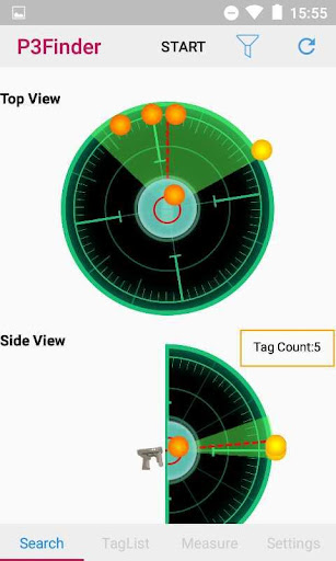 Android application P3Finder screenshort