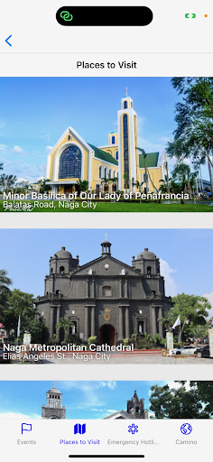 Android application InaPeñafrancia screenshort