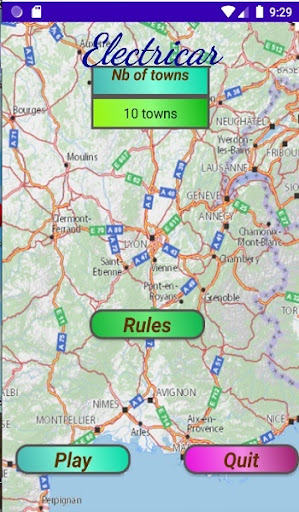 Android application Electricar screenshort
