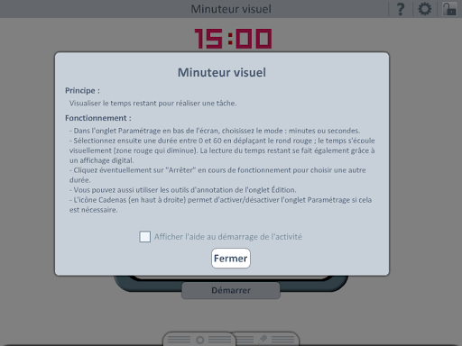 Outils pour lécole : Minuteur Screen 2