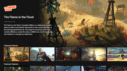 Android application The Gaming Channel screenshort