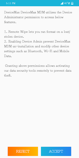 Android application DeviceMax Lockdown screenshort