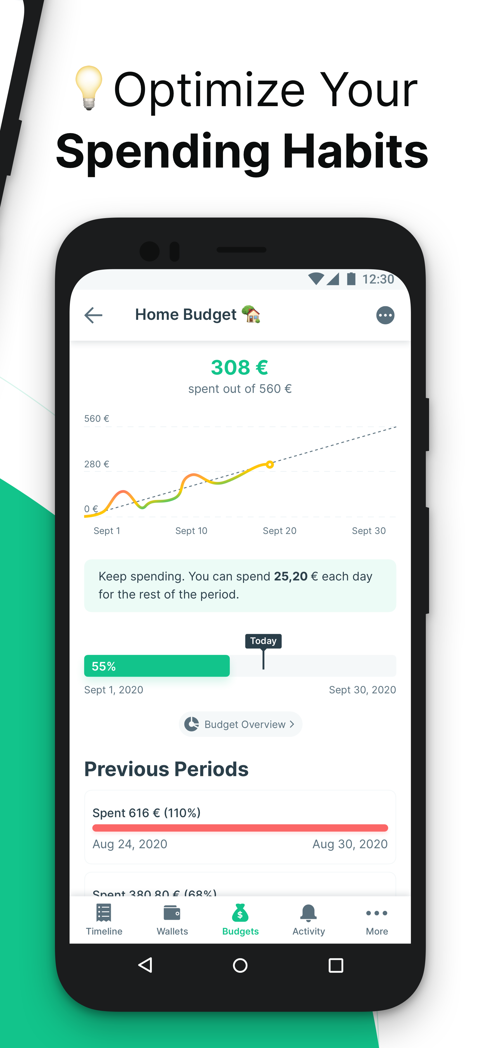 Android application Spendee - Budget and Expense Tracker & Planner screenshort