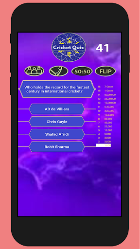 Android application Cricket Quiz Expert: English screenshort