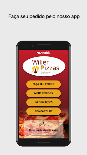 Android application Willer Pizzas screenshort