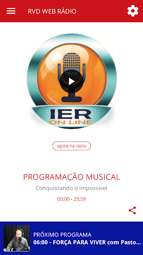 Android application RVD WEB RÁDIO screenshort
