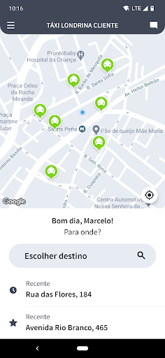 Táxi Londrina Cliente Screenshot 1 - AppWisp.com