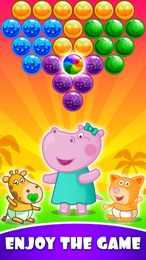 Hippo Bubble Pop Game screenshot 15