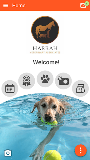 Android application Harrah Veterinary Associates screenshort