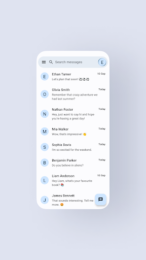 Android application Smile - Instant Chat App screenshort