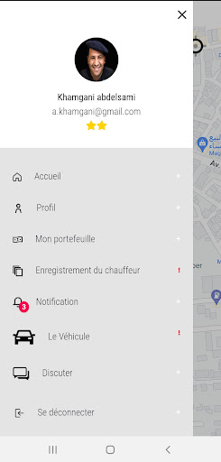 Android application TecTaxi Driver screenshort