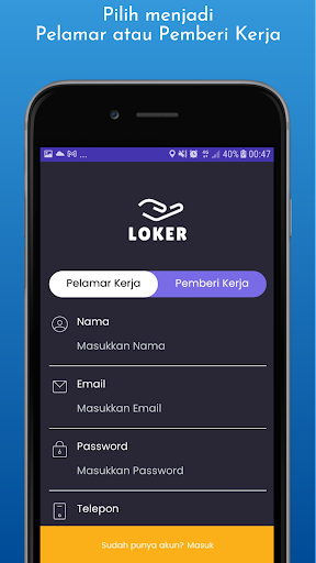 Bagi loker Area Jabodetabek Screen 3