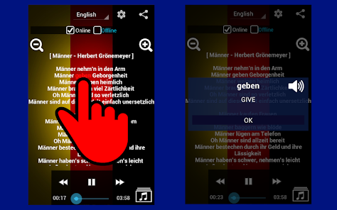 Screenshot 7 Aprender Alemán con Canciones android