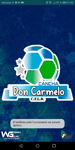 Android application Cancha Don Carmelo screenshort