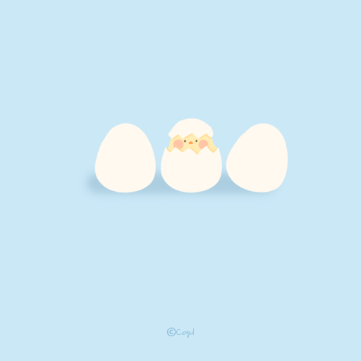 카카오톡 테마 - 말랑말랑병아리_베이비블루 logo